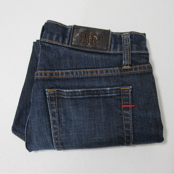 Gap 1969 Bootcut Denim Jeans Size 2 R Dark Wash - Picture 1 of 15